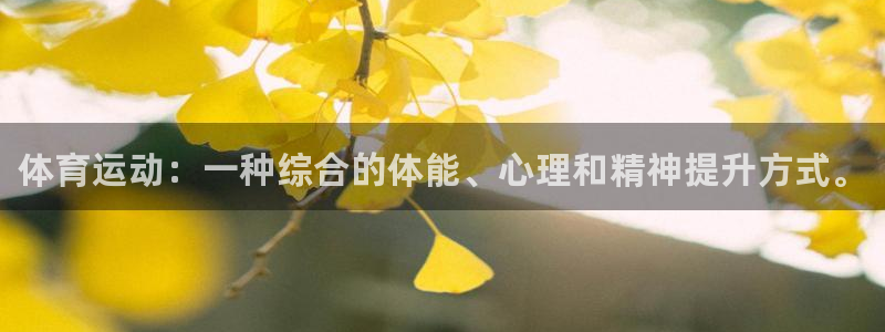 公海赌赌船官方正版app娱乐首页网站大全：体育运动：一种综合